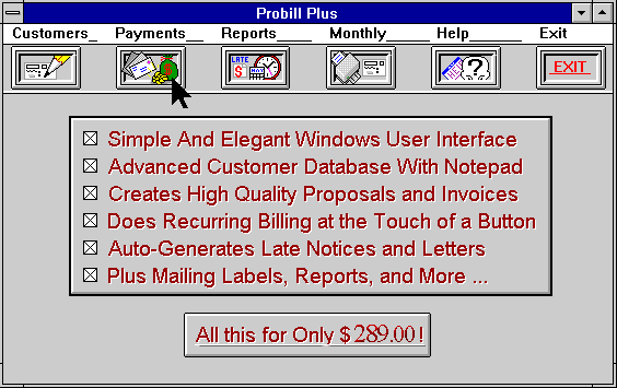 Screenshot of The Billing Software